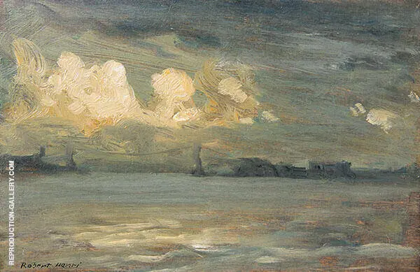 Williamsburg Bridge New York By Robert Henri