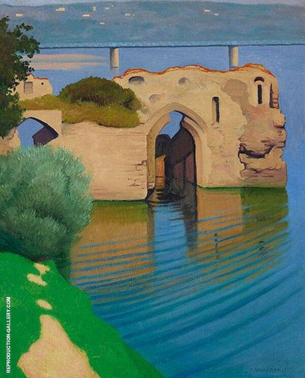 A Ruin on The Loire by Felix Vallotton | Oil Painting Reproduction