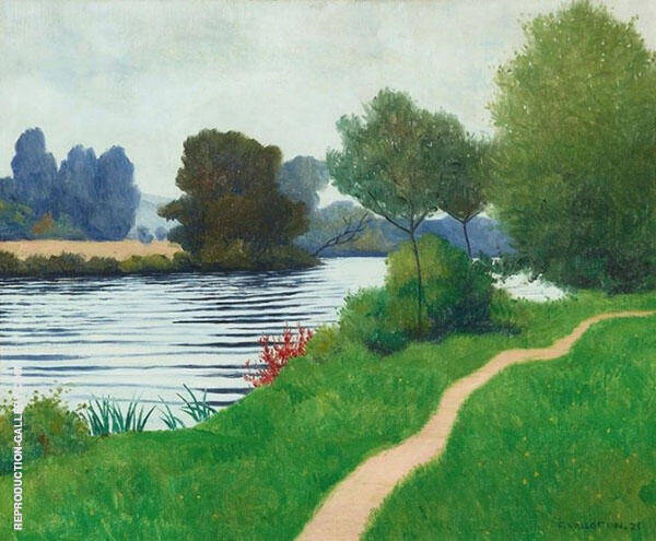 Banks of The Seine at Tournedos | Oil Painting Reproduction