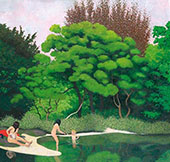 Bathers In The Woods By Felix Vallotton