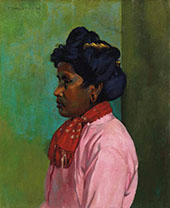 Black Woman with Pink Blouse 1910 By Felix Vallotton