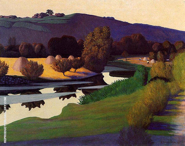 Evening on The Loire by Felix Vallotton | Oil Painting Reproduction
