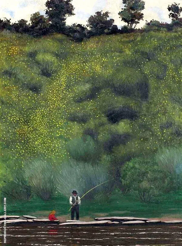 Flowering Broom Avallon By Felix Vallotton