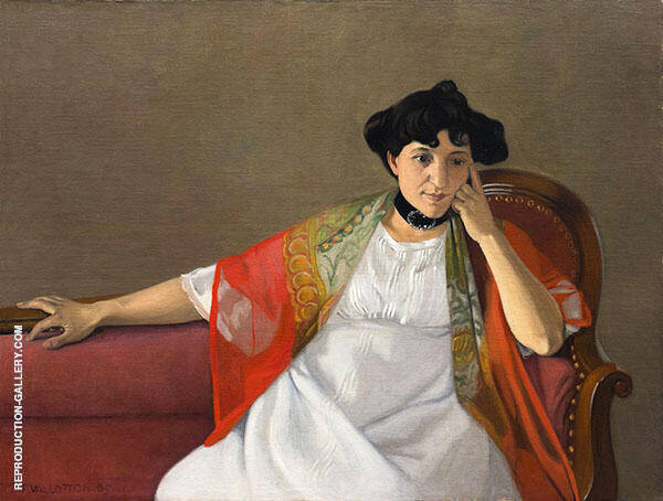 Gabrielle Vallotton 1905 by Felix Vallotton | Oil Painting Reproduction