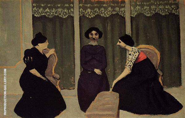 Gossip 1902 by Felix Vallotton | Oil Painting Reproduction