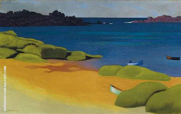 Harbor at Tregastel By Felix Vallotton