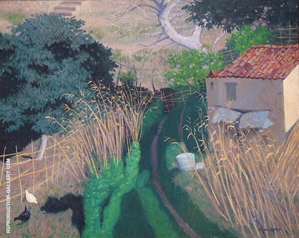 House and Reeds c1923 by Felix Vallotton | Oil Painting Reproduction