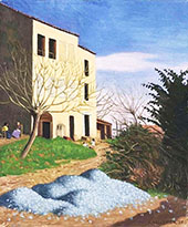 House in The Sunlight Blue Pebbles By Felix Vallotton