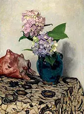 Hydrangeas with Shell By Felix Vallotton