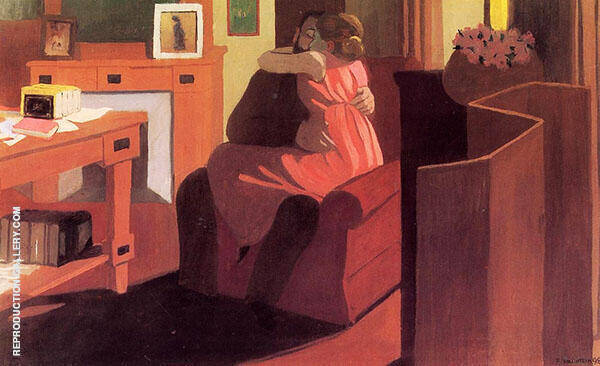 Interior with Couple and Screen 1898 | Oil Painting Reproduction