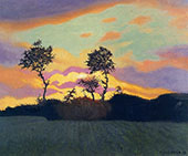 Landscape at Sunset 1919 By Felix Vallotton