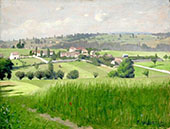 Landscape in Epinay sur Orges By Felix Vallotton