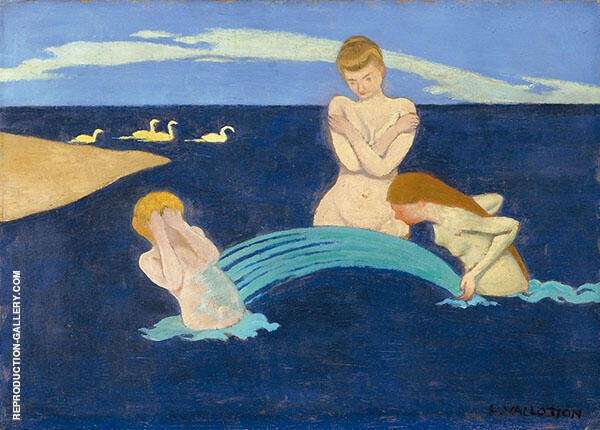 Little Bathers by Felix Vallotton | Oil Painting Reproduction