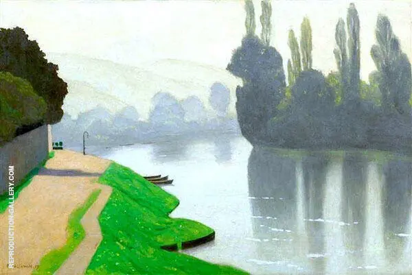 Morning Fog Andelys By Felix Vallotton
