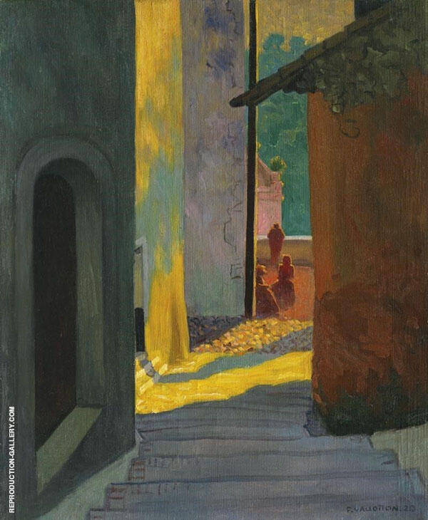 Old Street in Cagnes by Felix Vallotton | Oil Painting Reproduction