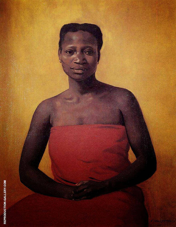 Seated Black Woman front View 1911 | Oil Painting Reproduction