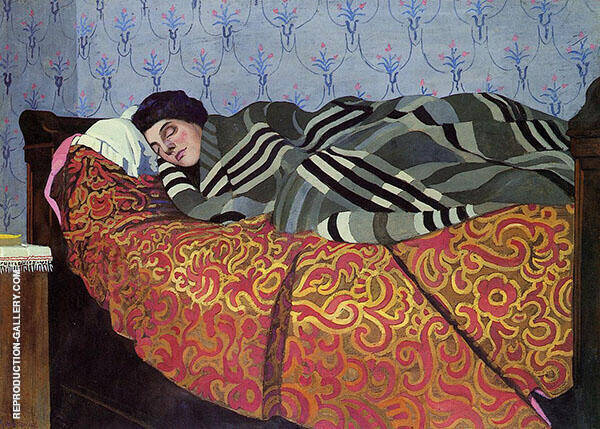 Sleeping Woman 1899 by Felix Vallotton | Oil Painting Reproduction