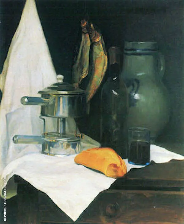 Still Life with Herrings By Felix Vallotton