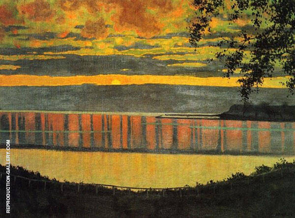 Sunset 1918 by Felix Vallotton | Oil Painting Reproduction