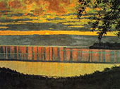 Sunset 1918 By Felix Vallotton