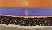 Sunset Villerville 1917 By Felix Vallotton