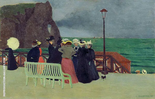 The Promenade at Etretat 1899 By Felix Vallotton
