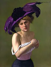 The Purple Hat By Felix Vallotton
