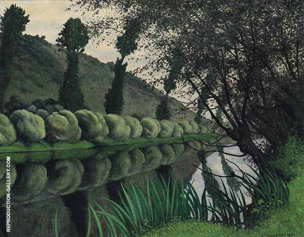The Seine Lined with Willows Tournedos | Oil Painting Reproduction