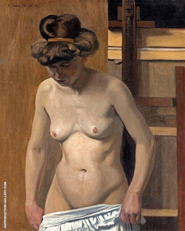 Torso of a Female Nude by Felix Vallotton | Oil Painting Reproduction