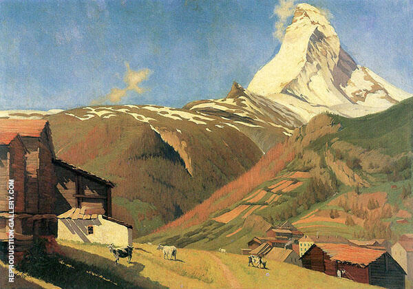 View of Zermatt by Felix Vallotton | Oil Painting Reproduction
