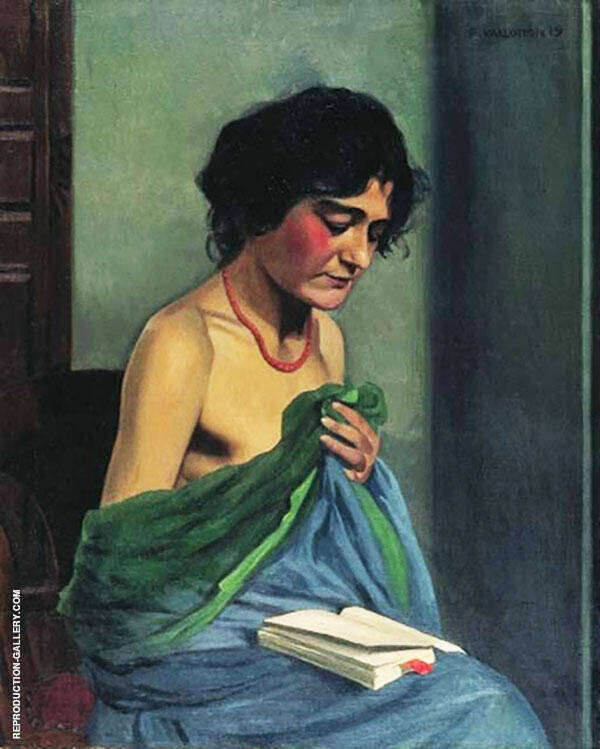 Woman Reading by Felix Vallotton | Oil Painting Reproduction