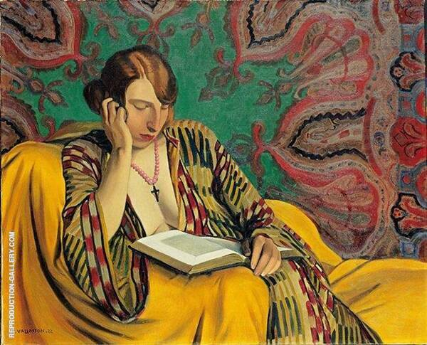 Woman Reading 1922 By Felix Vallotton