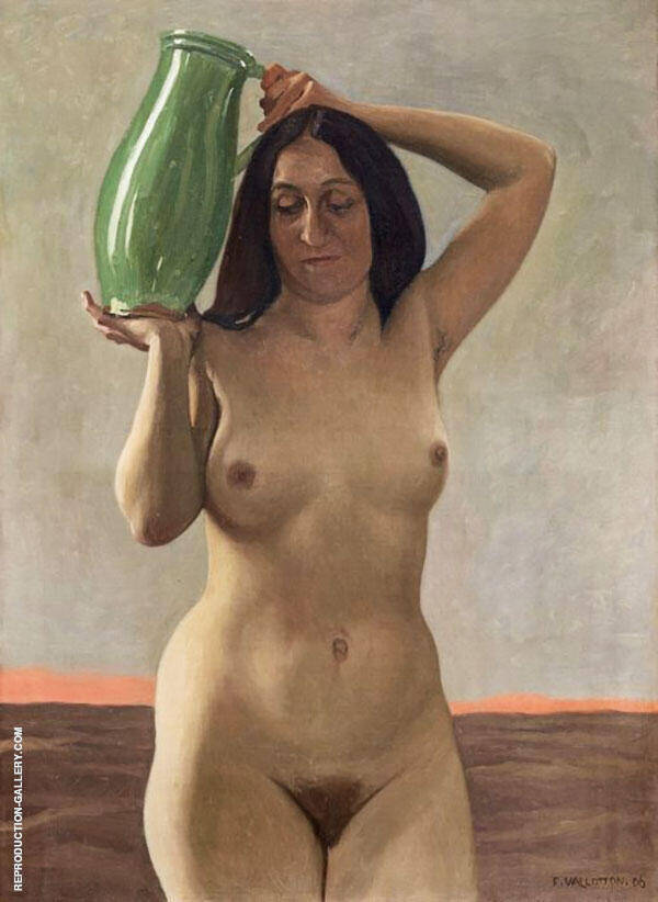Woman with Jug by Felix Vallotton | Oil Painting Reproduction