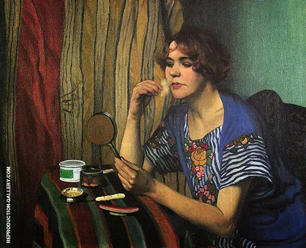 Woman with Powder By Felix Vallotton