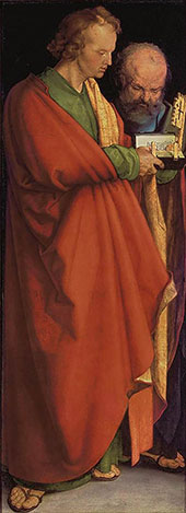 Four Holy Men 1526 Panel 1 By Albrecht Durer