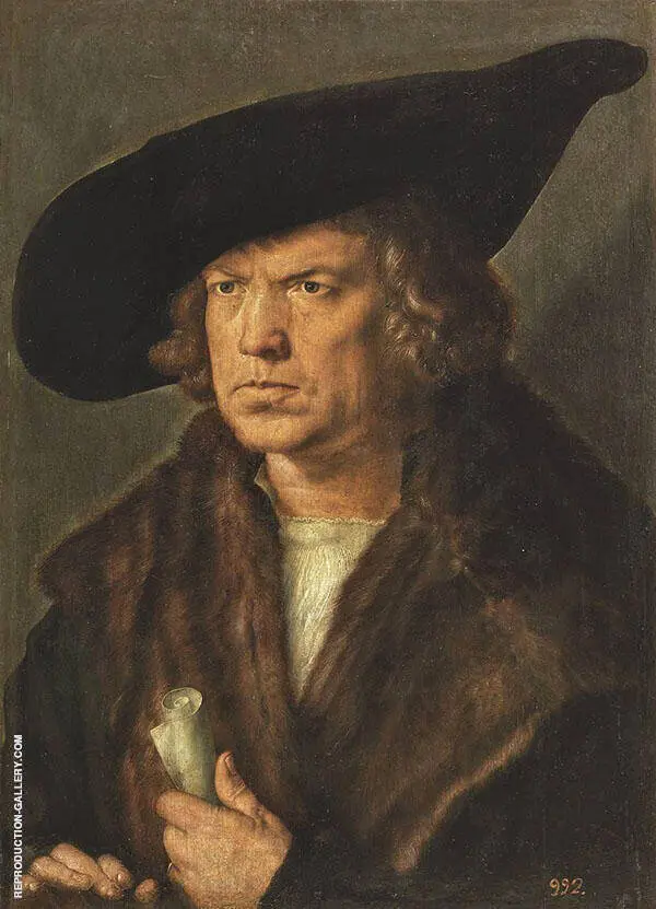Portrait of Beardless of Man with Cap By Albrecht Durer