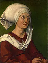 Portrait of Barbara Durer By Albrecht Durer