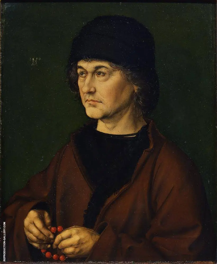 Portrait of The Artist Father By Albrecht Durer