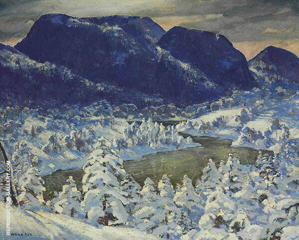 Snow c1935 by Jonas Lie | Oil Painting Reproduction