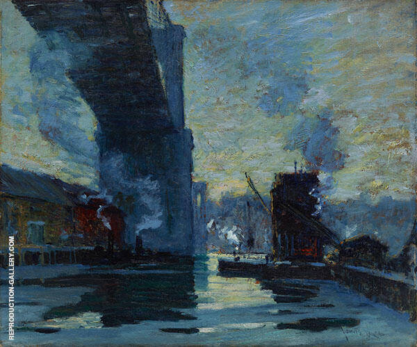 Bridge 1914 by Jonas Lie | Oil Painting Reproduction