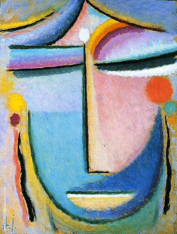 Abstract Head 12 by Alexej von Jawlensky | Oil Painting Reproduction