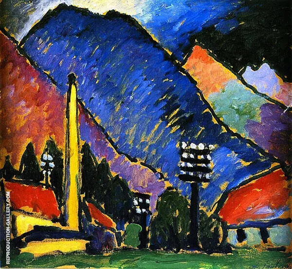 Factory in The Mountains By Alexej von Jawlensky
