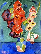 Gladioli By Alexej von Jawlensky