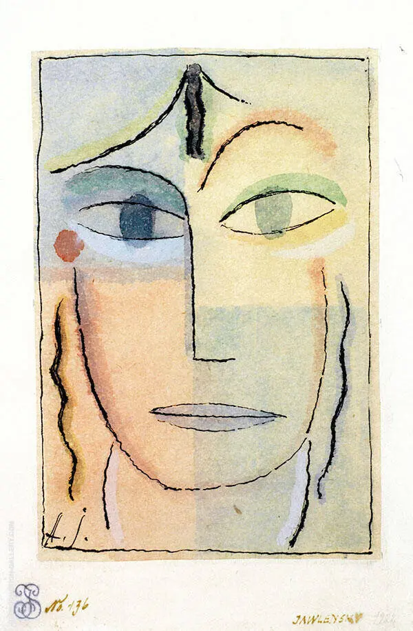 Head of a Woman By Alexej von Jawlensky