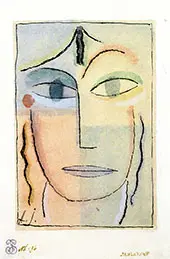 Head of a Woman By Alexej von Jawlensky