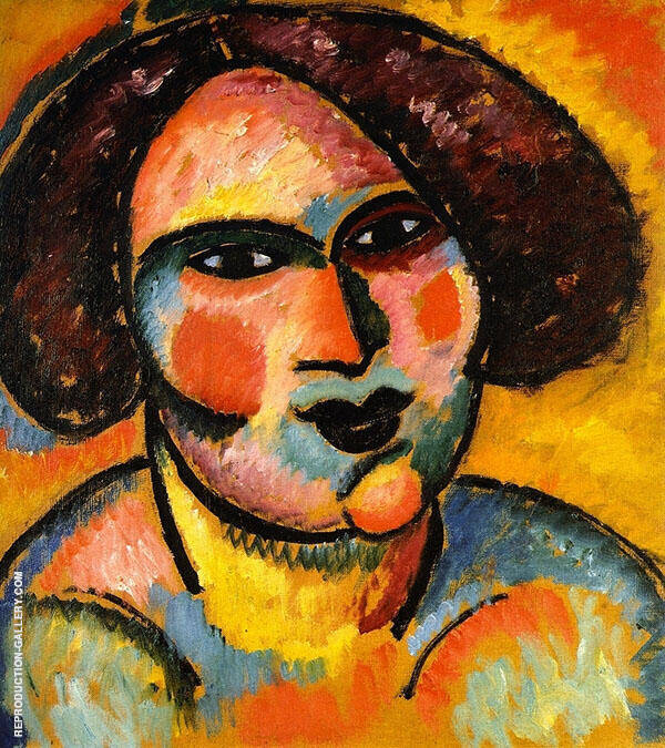 Head of a Woman by Alexej von Jawlensky | Oil Painting Reproduction