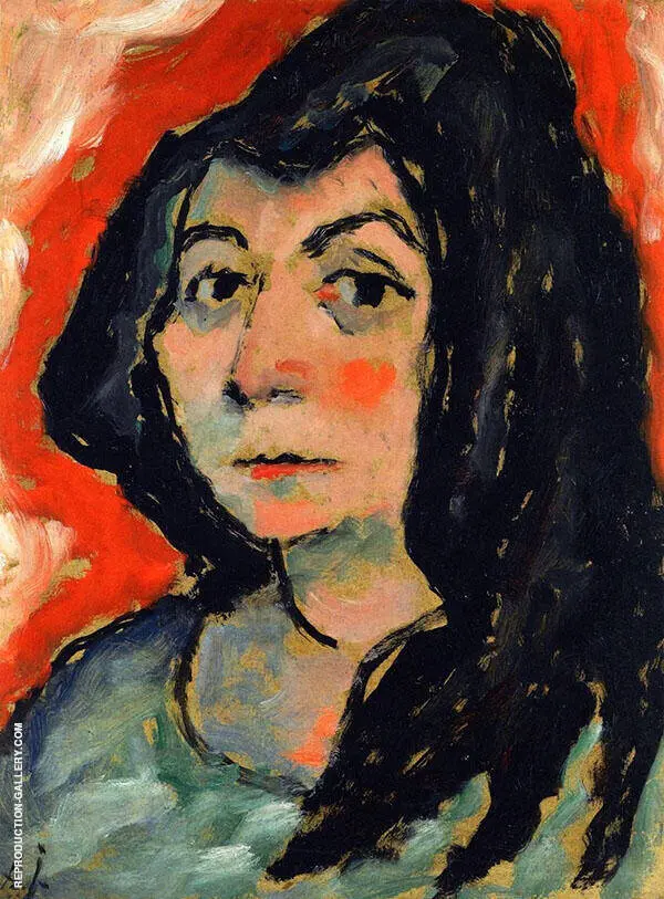Helene with Her Hair Down By Alexej von Jawlensky