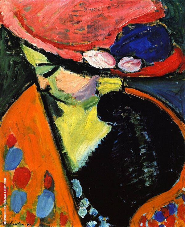 Inclined Head by Alexej von Jawlensky | Oil Painting Reproduction