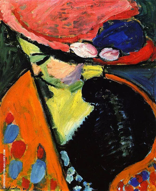 Inclined Head By Alexej von Jawlensky