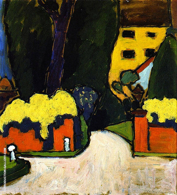 Landscape 1911 by Alexej von Jawlensky | Oil Painting Reproduction